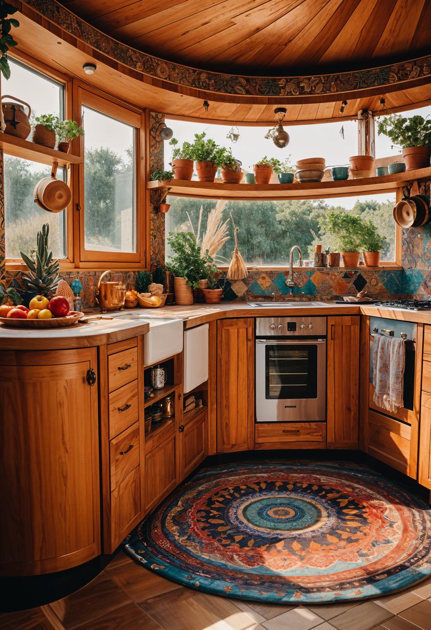 27 Stunning Boho Kitchen Designs That Will Inspire You 18 10. Gypsy Kitchen Vibes-2