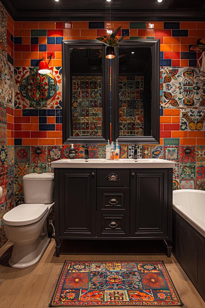 21 breathtaking bathroom wall decoration ideas to inspire you 25 13. Heritage Tiles Showcase: Craft Tribute-0
