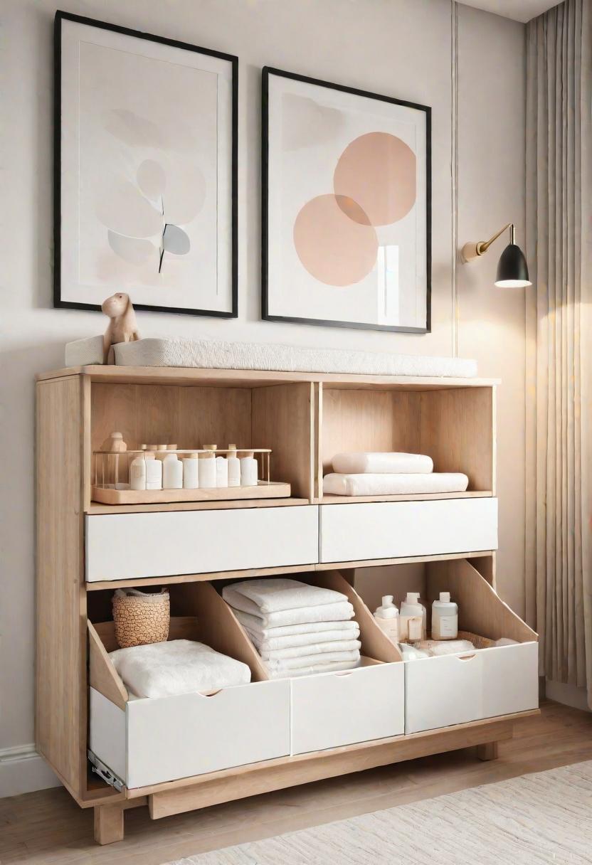 37 Sleek Minimalist Nursery Ideas: Modern, Serene Designs 22 19. Hidden Compartment Changing Table-0