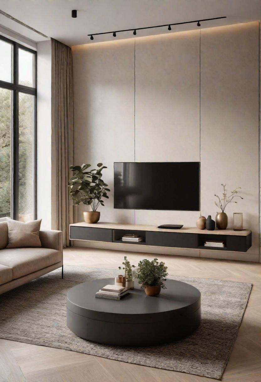 43 Modern Living Room Inspirations: Chic, Spacious, and Vibrant 3 1. Hidden Storage Minimalist Living Room-0