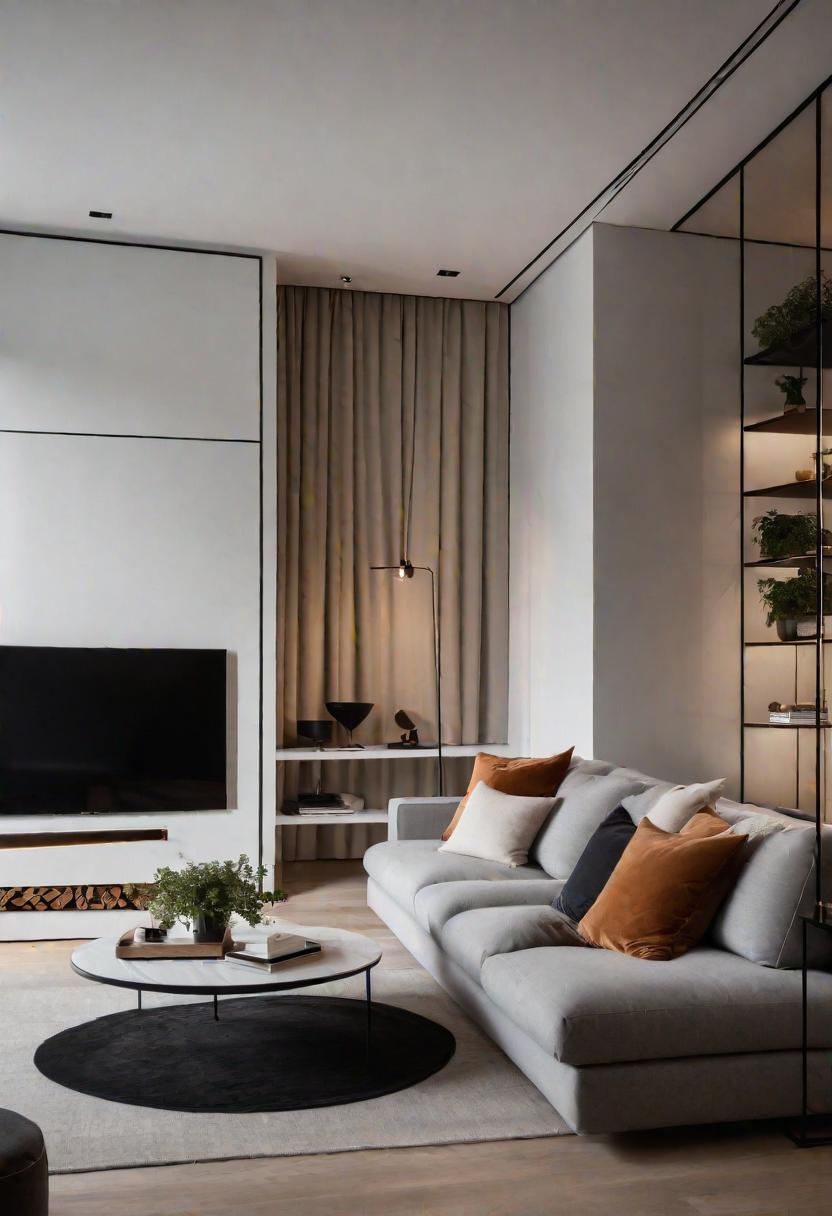 Small Space, Big Impact: 34 Minimalist Living Room Ideas for Every Apartment 16 14. Hidden Wall Bed: Guest Solution-0