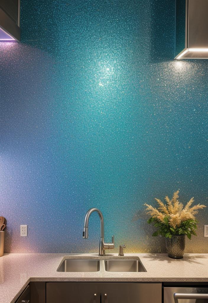 35 Stunning Kitchen Backsplash Ideas: Creative and Eye-Catching Designs 25 16. Holographic Tile Trends-0