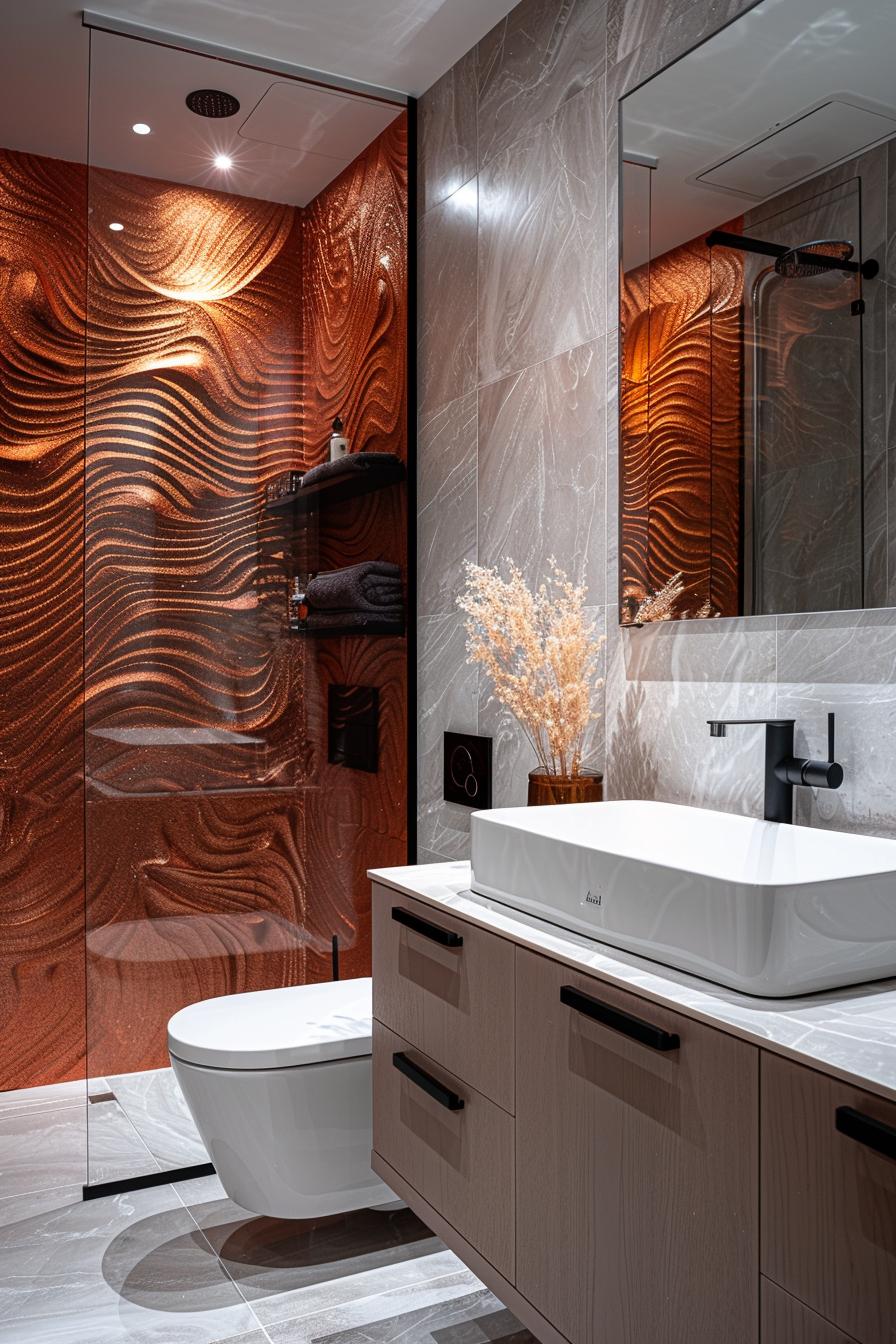 21 Breathtaking bathroom wall decoration ideas to inspire you 23 12. Illusion wall decoration Ideas-0