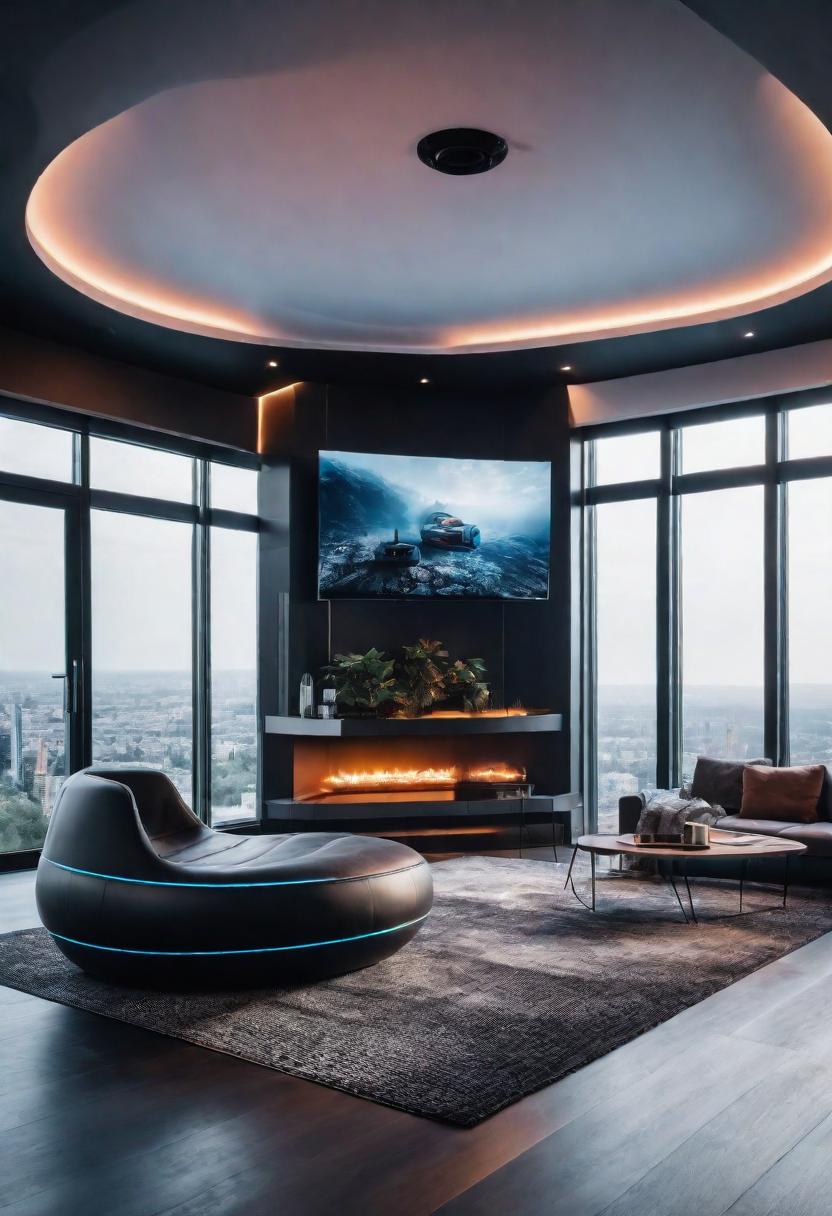 49 Modern Living Room Ideas: Create a Contemporary Haven 45 36. Immersive VR Living Room Ideas-0