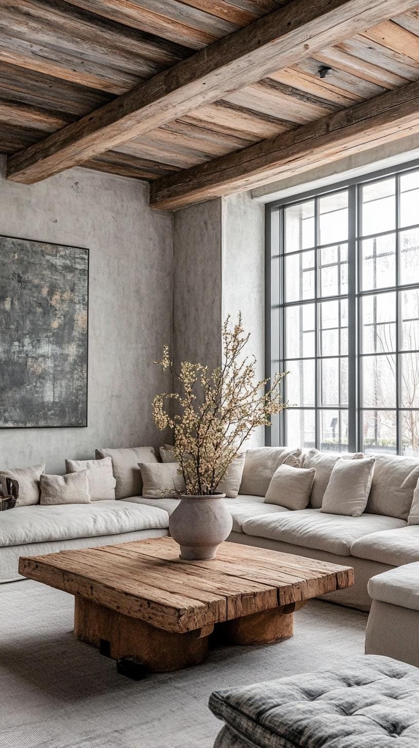 15 new Japandi living room ideas that you will love 37 14. Include the inclusion of recovered wood and soft upholstery in the layout-0
