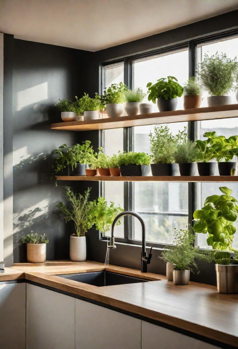 39 Cutting-Edge Modern Kitchen Design Ideas: Contemporary Style 18 14. Indoor Herb Gardens: Year-Round Freshness-0
