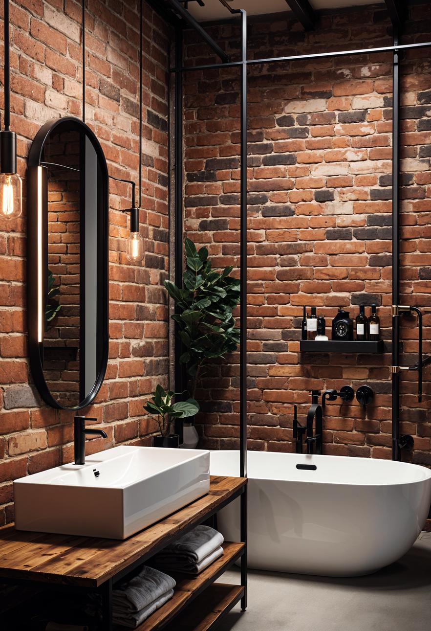 19 breathtaking modern bathroom designs for your home 13 6. Industrial chic bathroom Inspiration-2