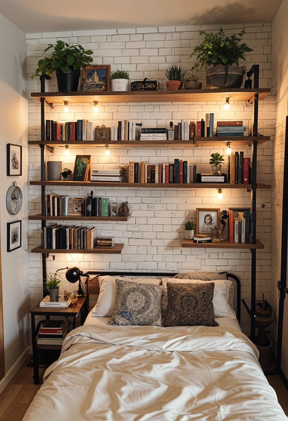 19 ideas for creative dormitory for boys 6 2. Industrial chic shelf for Guys-1