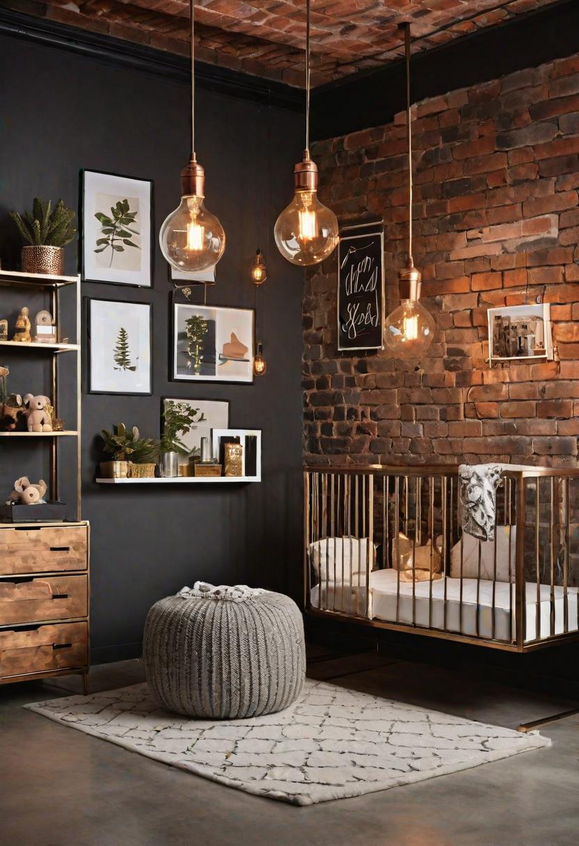 61 Dreamy Nursery Room Inspirations: From Cozy Corners to Whimsical Themes 42 25. Industrial Loft Nursery Inspiration-0