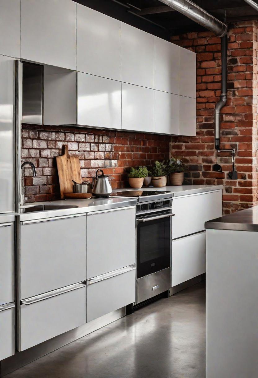 27 Atemberaubende weiße Küchenschränke: Ideen, um Ihren Raum mit zeitloser Eleganz zu erhellen 13 9. Industrial White Kitchen Design-0