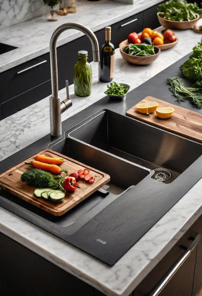39 Cutting-Edge Modern Kitchen Design Ideas: Contemporary Style 20 16. Innovative Kitchen Sink Functions-0