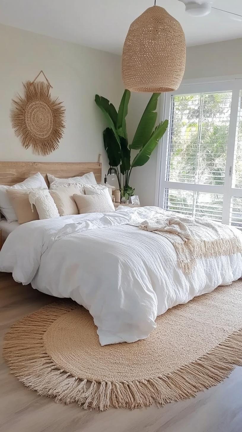 23 Modern Boho bedroom ideas that you will love immediately 19 6. Japandi-Boho Fusion with minimalist elements-0