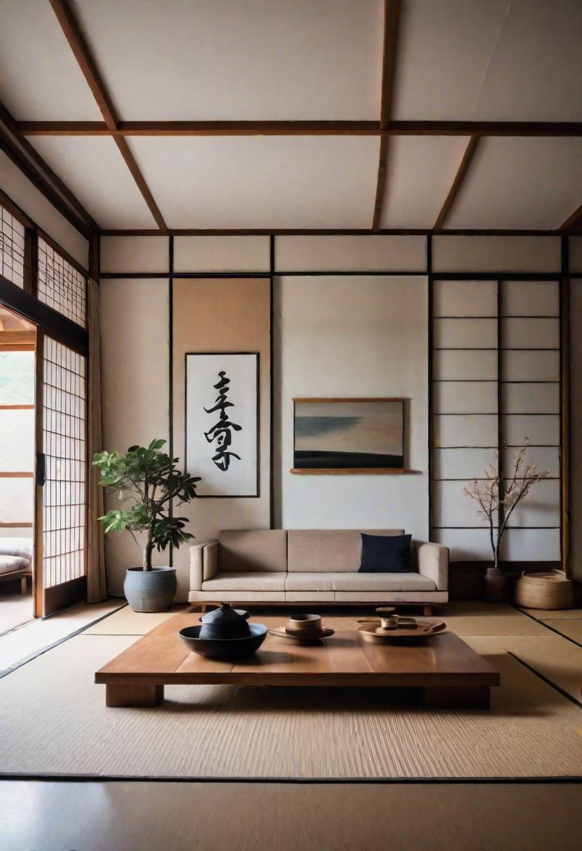 49 Modern Living Room Ideas: Create a Contemporary Haven 53 44. Japanese Minimalist Living Room Design-0