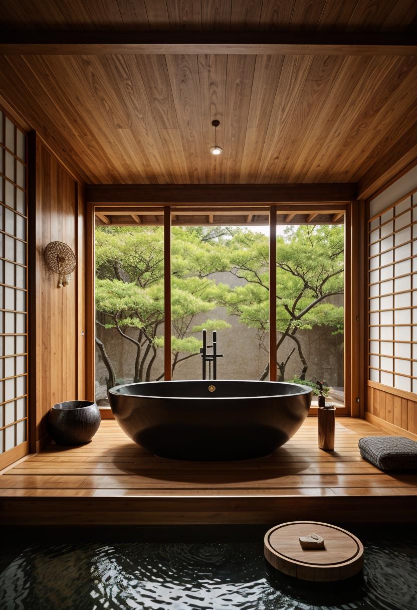 29 Breathtaking Bathroom Decor Ideas to Revamp Your Space 62 28. Japanese Onsen Bathroom Inspiration-0