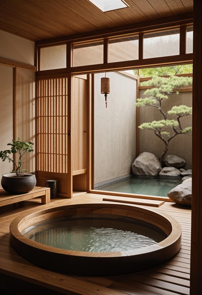 29 Breathtaking Bathroom Decor Ideas to Revamp Your Space 63 28. Japanese Onsen Bathroom Inspiration-1