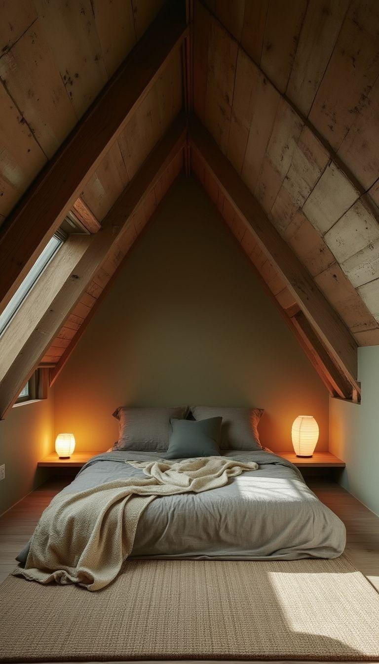 20 super cozy small roof tree bedroom ideas to explore today 9 9 3. Japanese Zen room with Tatami mats and earthy color palette-0