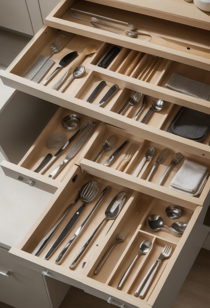 39 Clever Small Kitchen Ideas: Maximize Your Space with Stylish and Functional Designs 46 37. Kitchen Drawer Organization Solutions-0