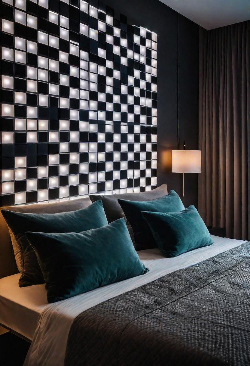 Glow Up Your Bedroom: 33 Chic and Cozy LED Aesthetic Ideas 26 24. LED Chess Board: Wall-mounted Game-0
