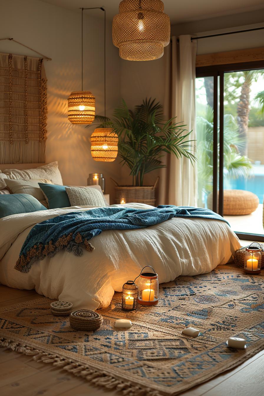 23 trendy boho coastal bedroom ideas that you will love 38 13. Lantern: Boho bedroom glow-1