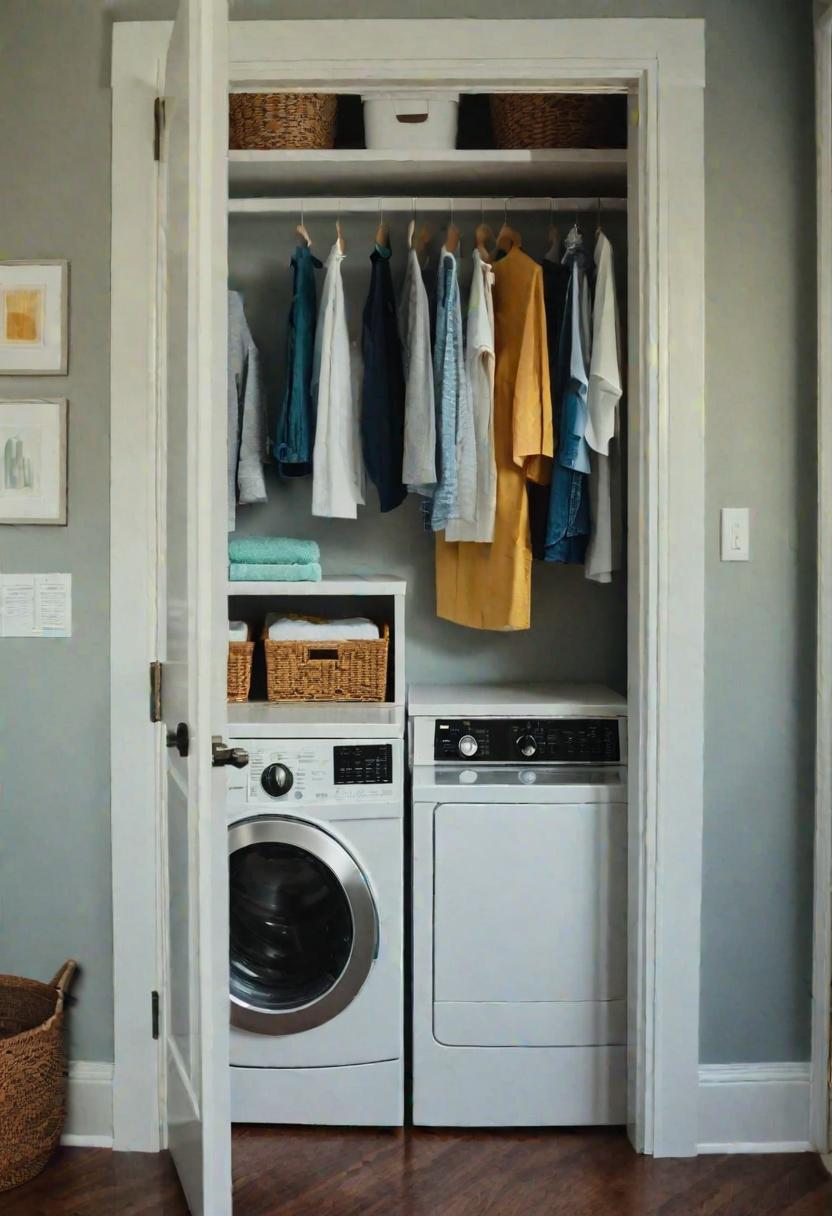 19 room-saving small washroom ideas: functional and stylish 6 4. Laundry kitchen organizer Solution-0