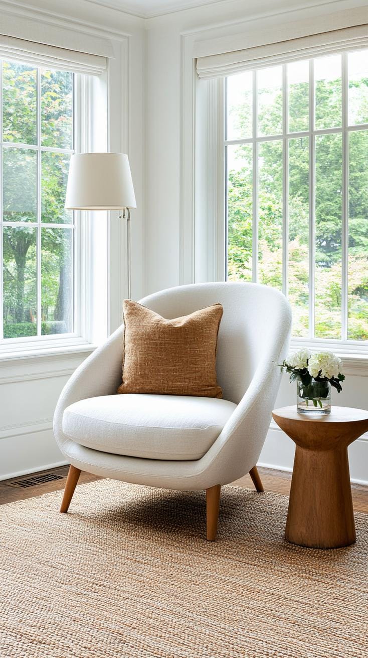 21 Cozy organic modern living room ideas for copying 11 3 .. layered carpets in jute and wool for warmth and texture-2