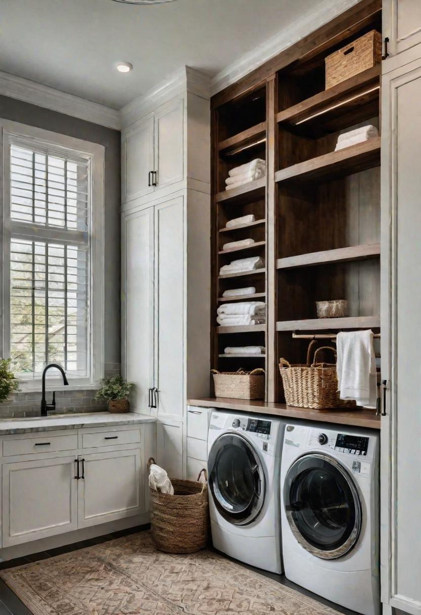 20 innovative wash cabin cabinet ideas: stylish storage solutions 14 9. Library manager laundry Storage-0