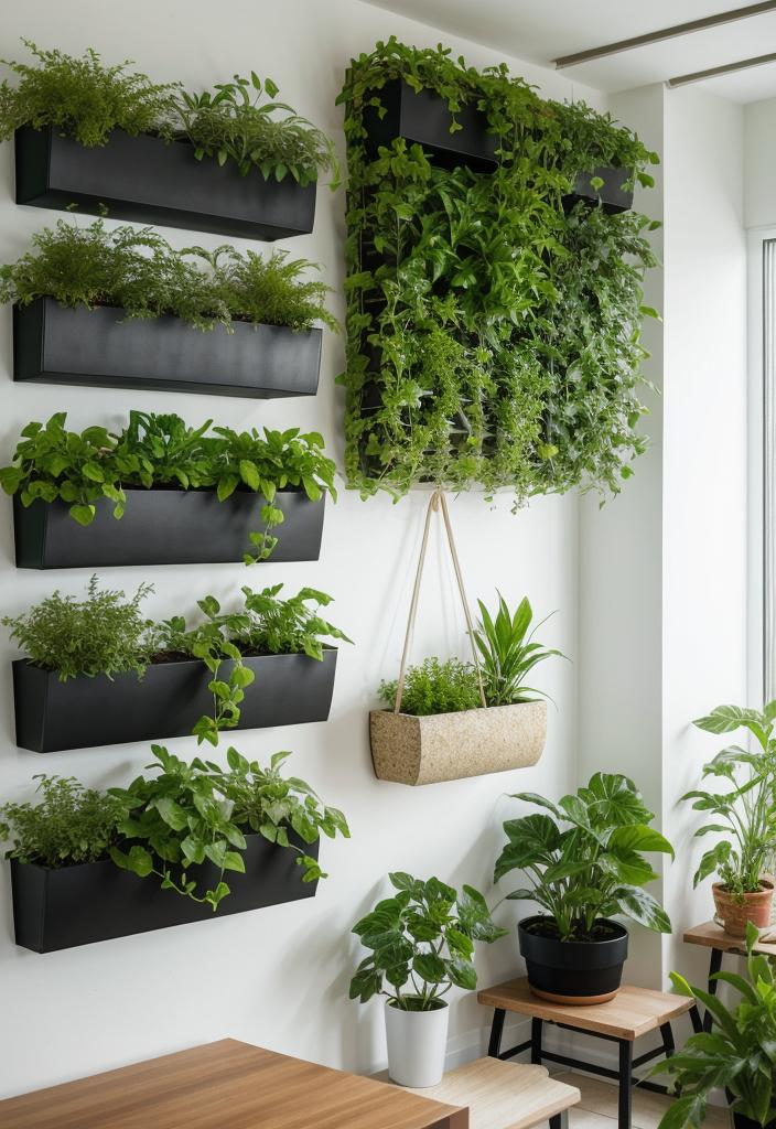 43 Inspiring Kitchen Decor Ideas: Stylish and Functional Accents 21 14. Living Wall Planters: Modular Inspiration-0