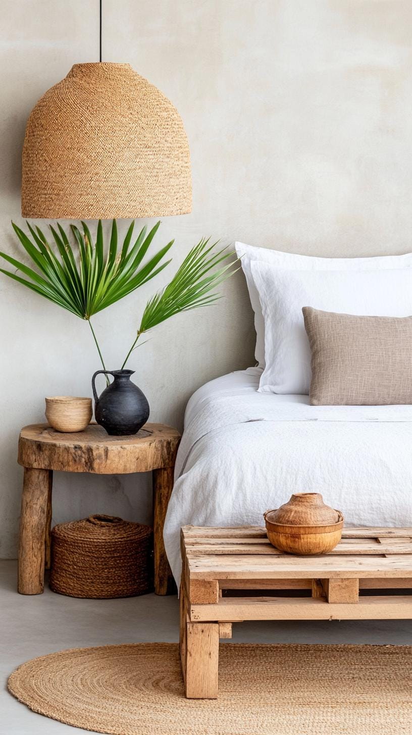 21 new bedroom ideas for your 2025 refreshment 40 13. Low bed frame with upcycled wood palette-2