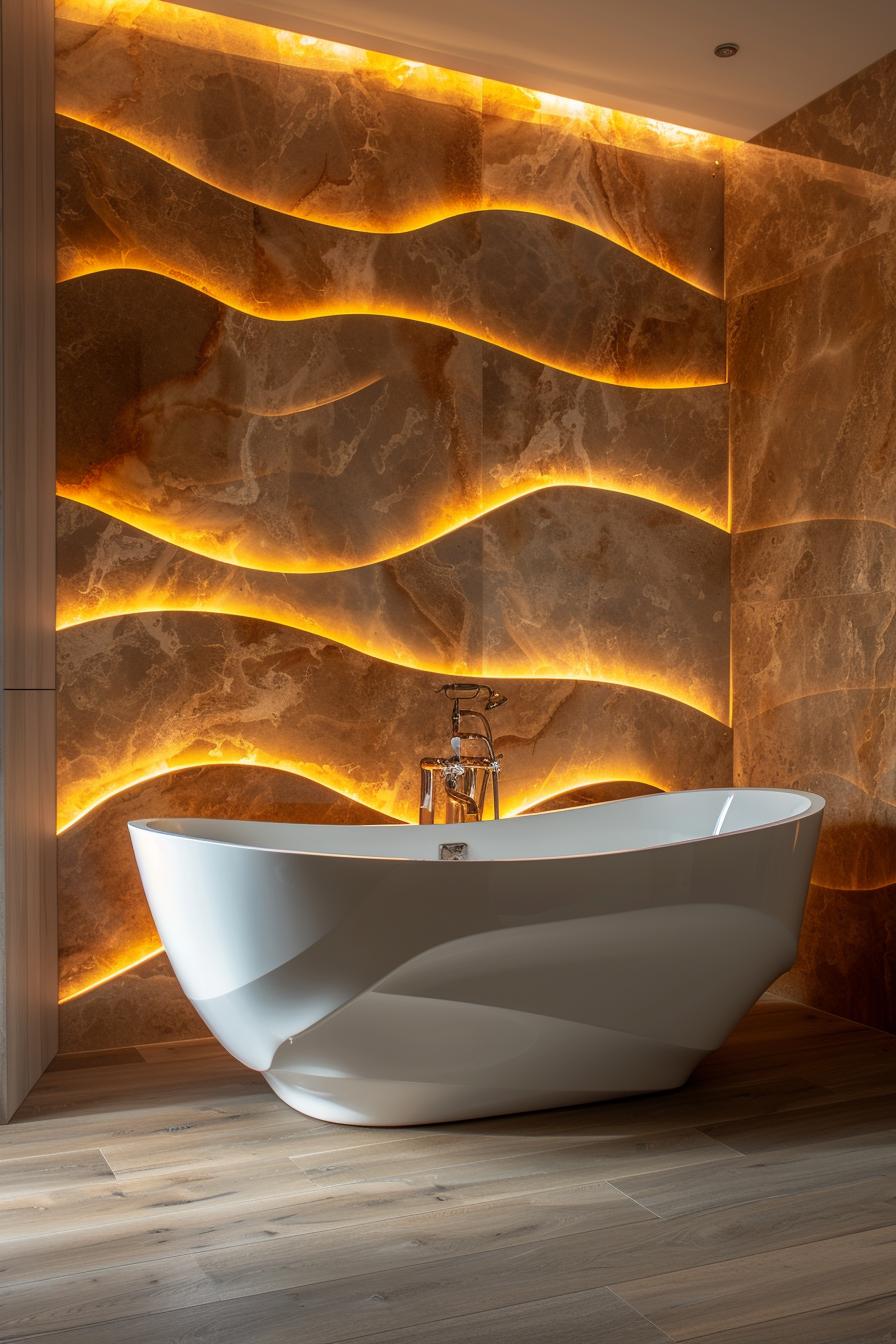21 breathtaking bathroom wall decoration ideas to inspire them 42 20. Luminous design for bathroom-1