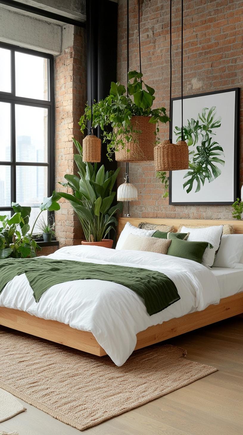 20 beautiful attic -bedroom ideas for copying 36 10. Lush Urban loft Oasis-3