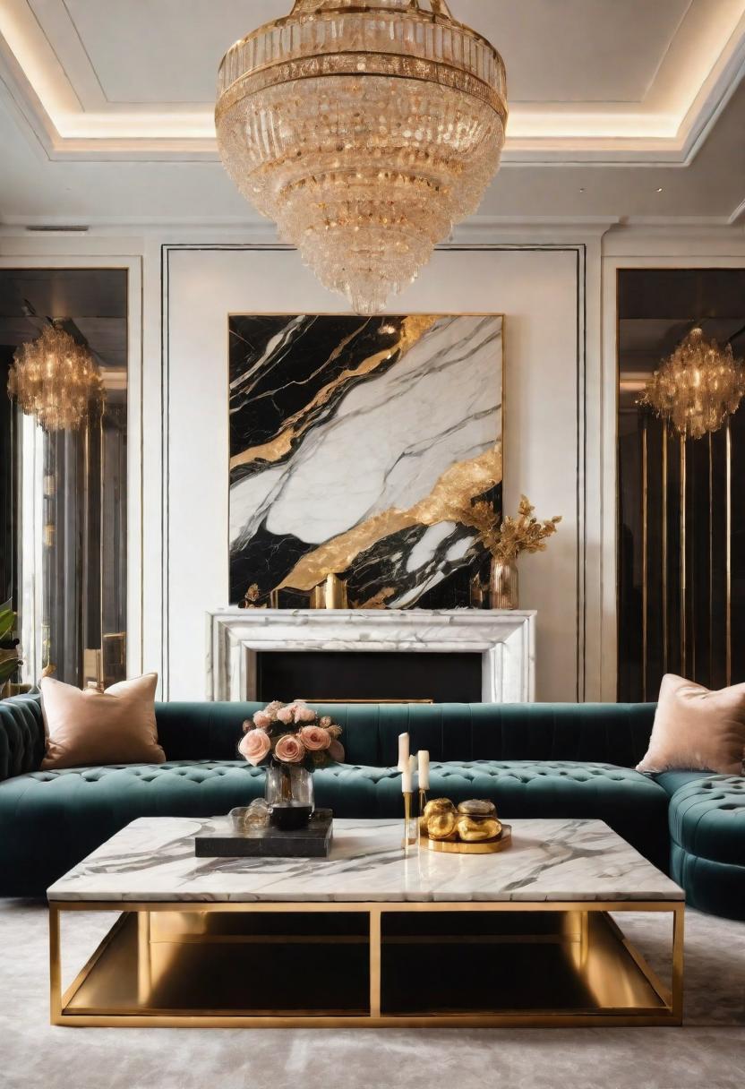 49 Modern Living Room Ideas: Create a Contemporary Haven 12 9. Luxe Living Room Design Ideas-0