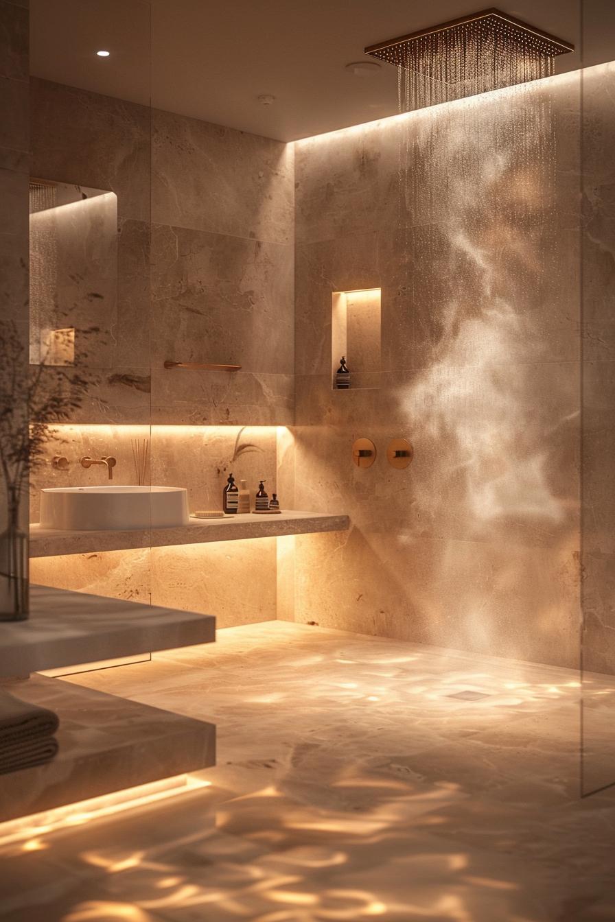 19 breathtaking modern bathroom designs for your home 23 11. Luxury niche lighting ideas-1