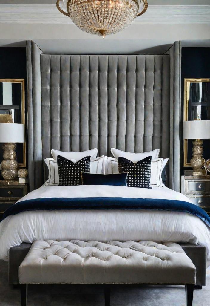 25 enchanting main bedroom decoration ideas for 2024 6 3. Luxurious oversized headboard for the main sleeping room-0
