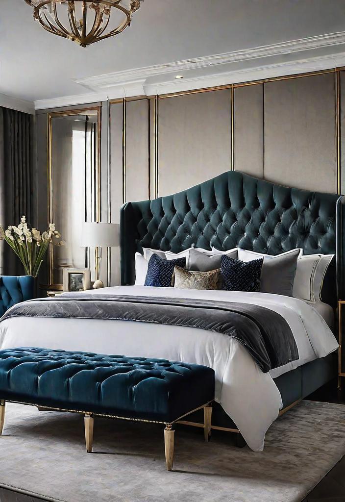 25 enchanting main bedroom decoration ideas for 2024 7 3. Luxurious oversized headboard for the main bedroom-1