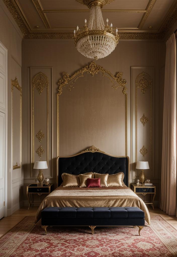 35 Stunning Bedroom Accent Walls for a Cozy Makeover 34 15. Luxurious Velvet Wall Panels-2