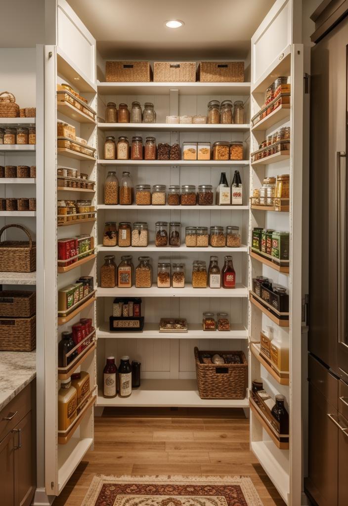 39 Cutting-Edge Modern Kitchen Design Ideas: Contemporary Style 37 29. Luxury Walk-In Pantries: Custom Organization-0