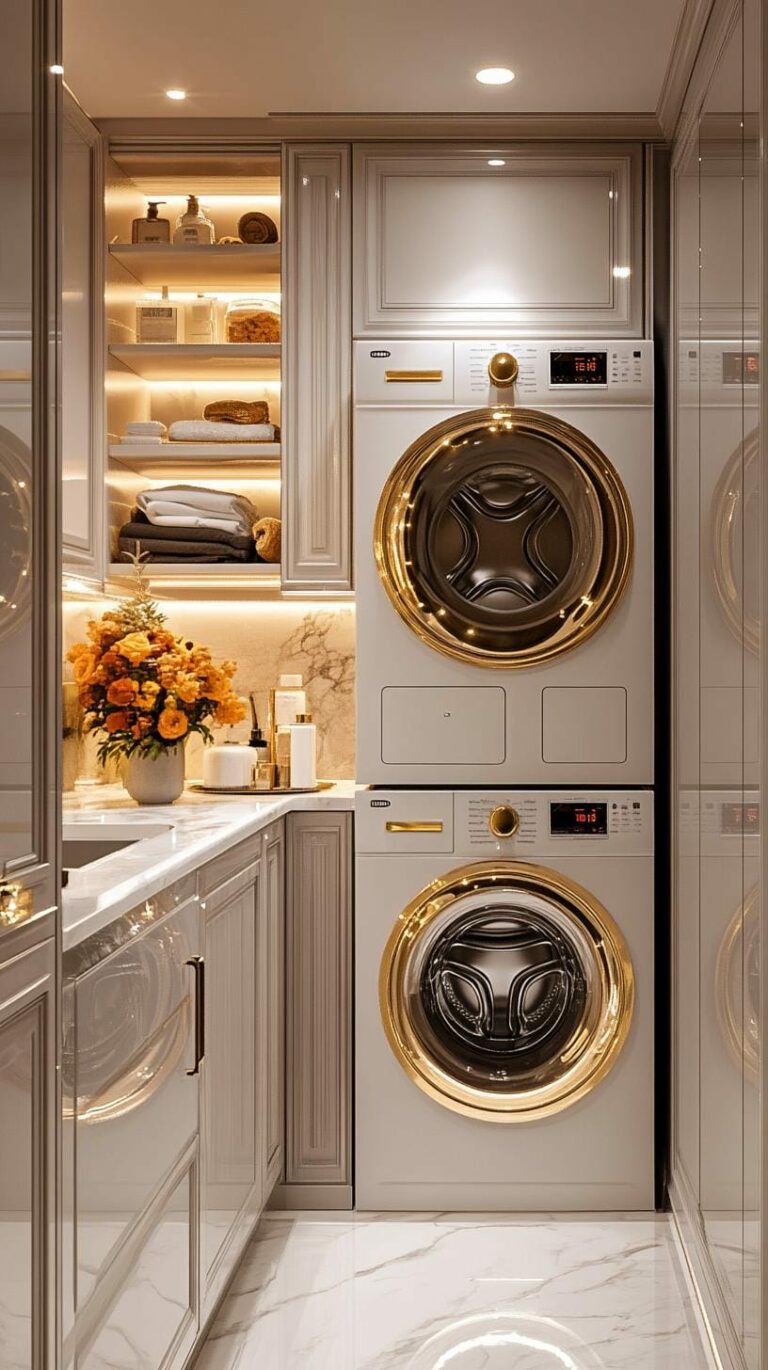 20 Genius Tiny Laundry Room Ideas: Organization & Stacked Design