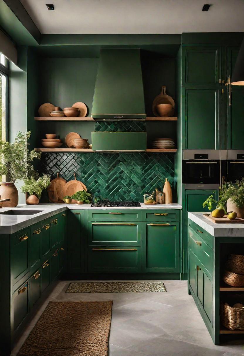 29 atemberaubende grüne Küchenschrank Ideen: üppig, von Natur aus inspirierte Farbtöne 32 25. Malachite Green Cabinets Blog-0