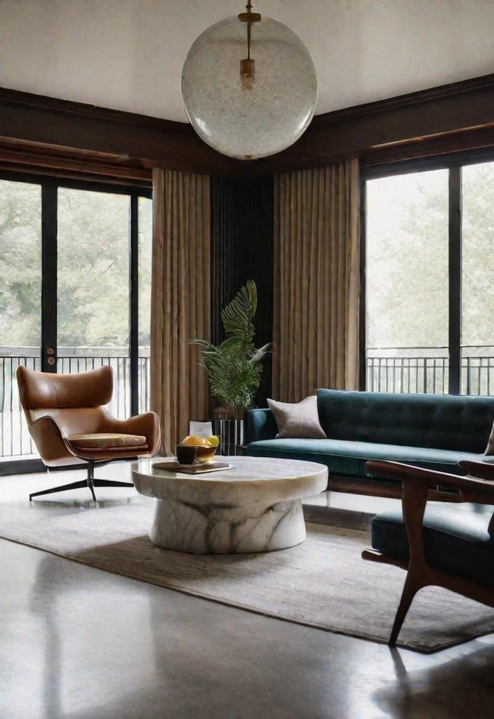 27 schöne Mitte des Jahrhunderts moderne Wohnzimmer 28 23. Marmor-Seitentische-0