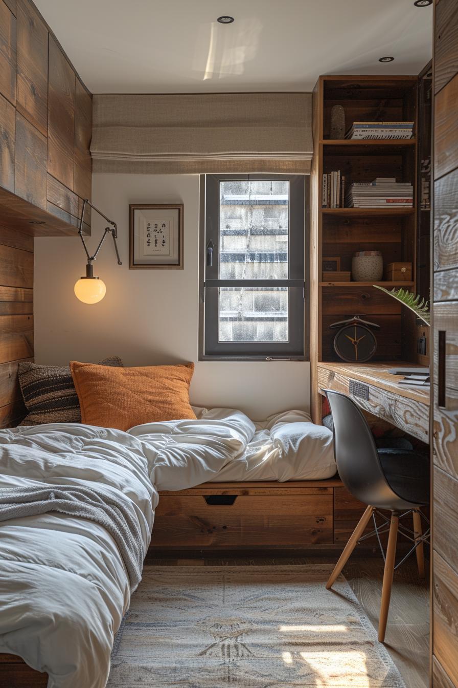 19 ideas for creative dormitory for boys 19 7. Masculine Industrial Desk Inspiration-2