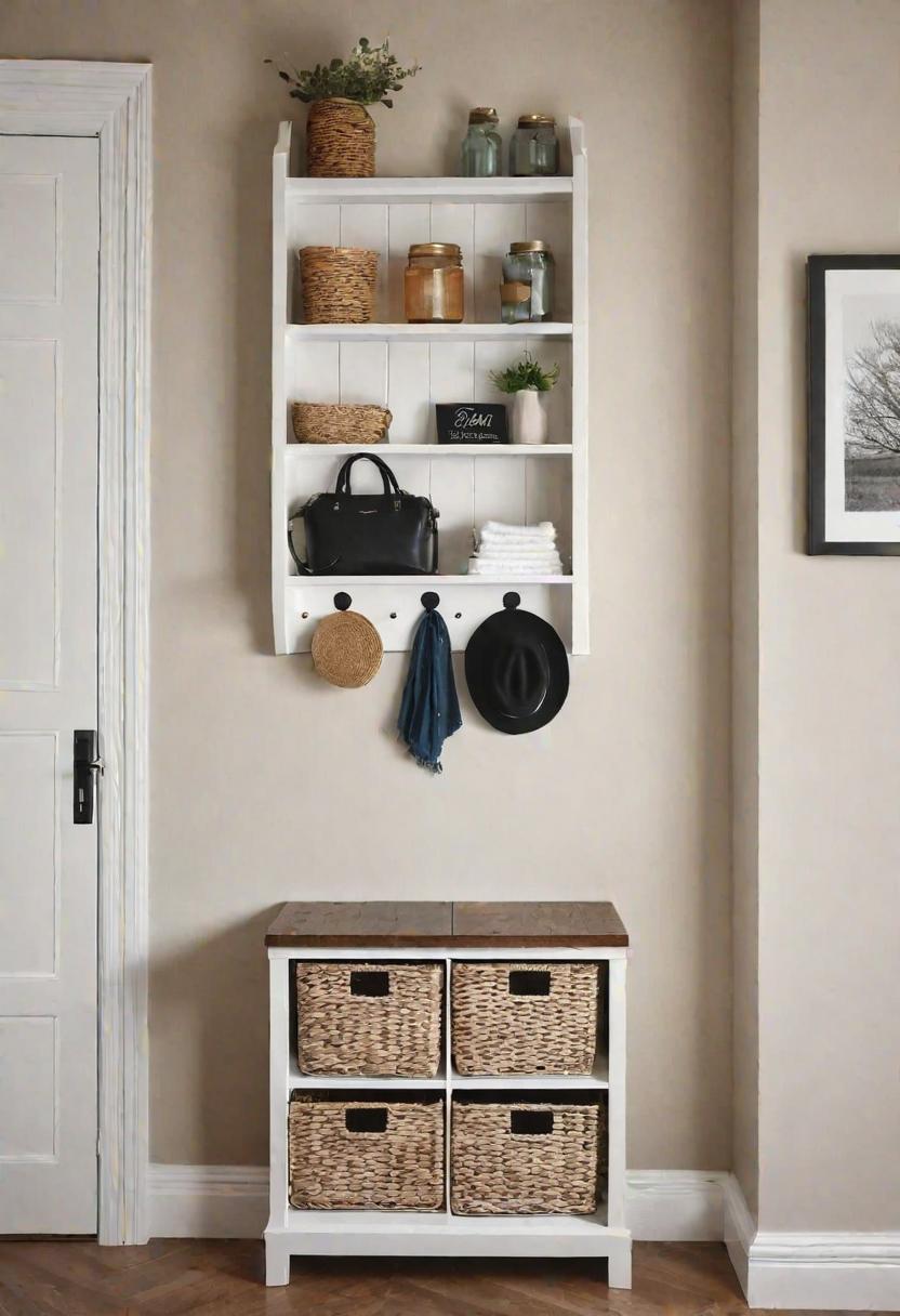 39 Chic Small Entrance Hall Ideas: Creative Solutions for Welcoming Spaces 38 34. Mason Jar Storage Ideas-0