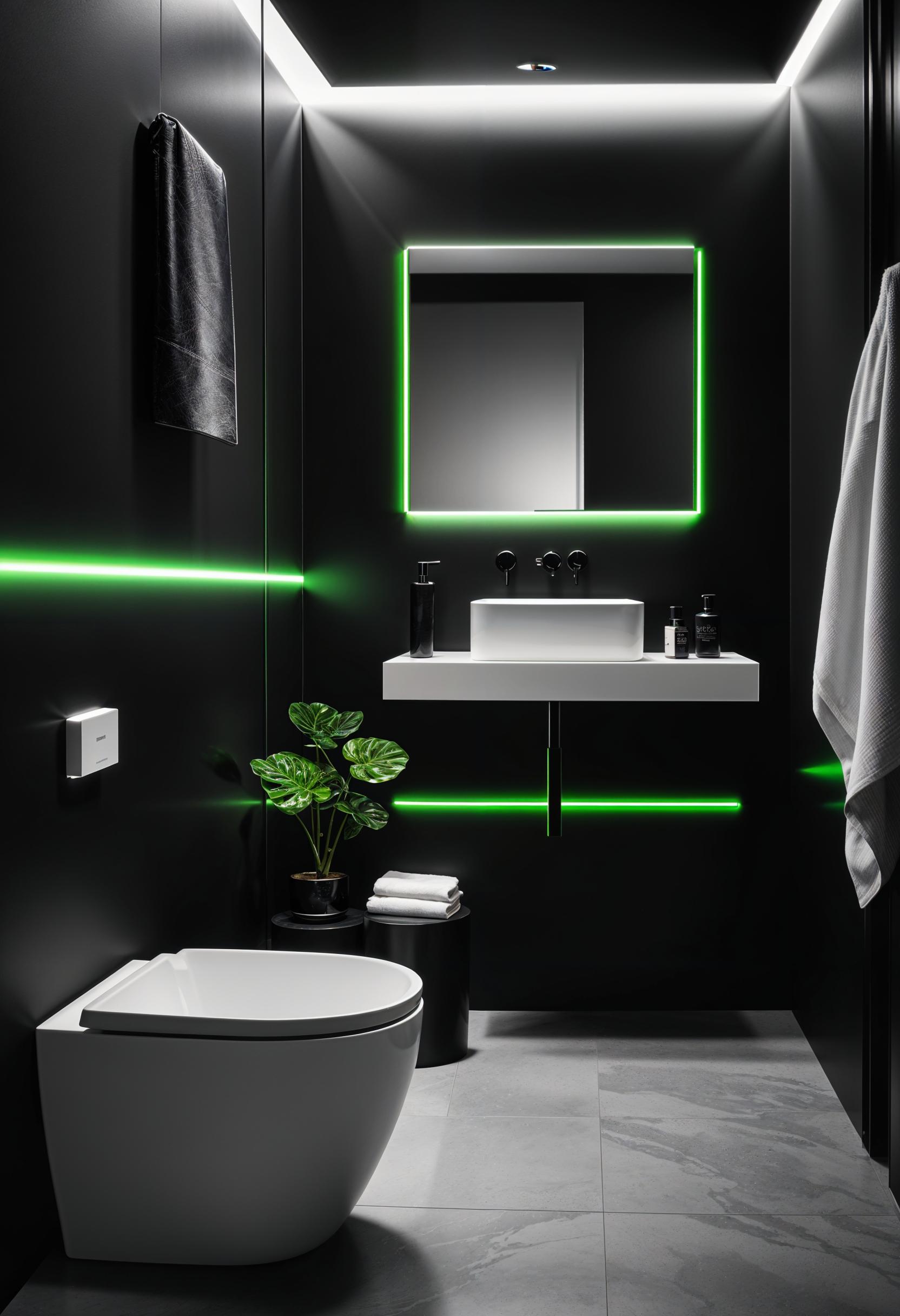 15 trendy bathroom colors for a breathtaking makeover 17 6. Matt black bathroom color ideas-1