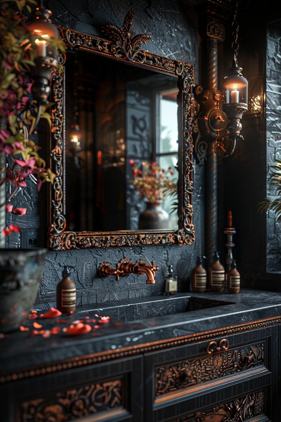 23 dream baths to inspire their creative genius 15 8. Medieval inspired opulence-0
