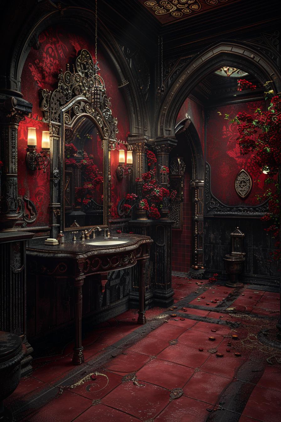 23 dream baths to inspire their creative genius 16 8. Medieval inspired opulence-1