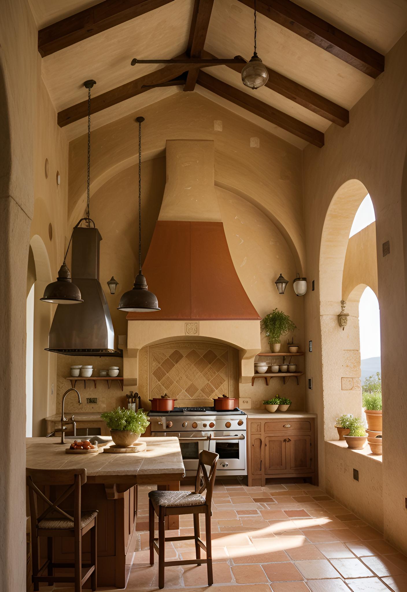 45 Timeless Kitchen Design Ideas for Everlasting Style 12 8. Mediterranean Kitchen Design Inspiration-1