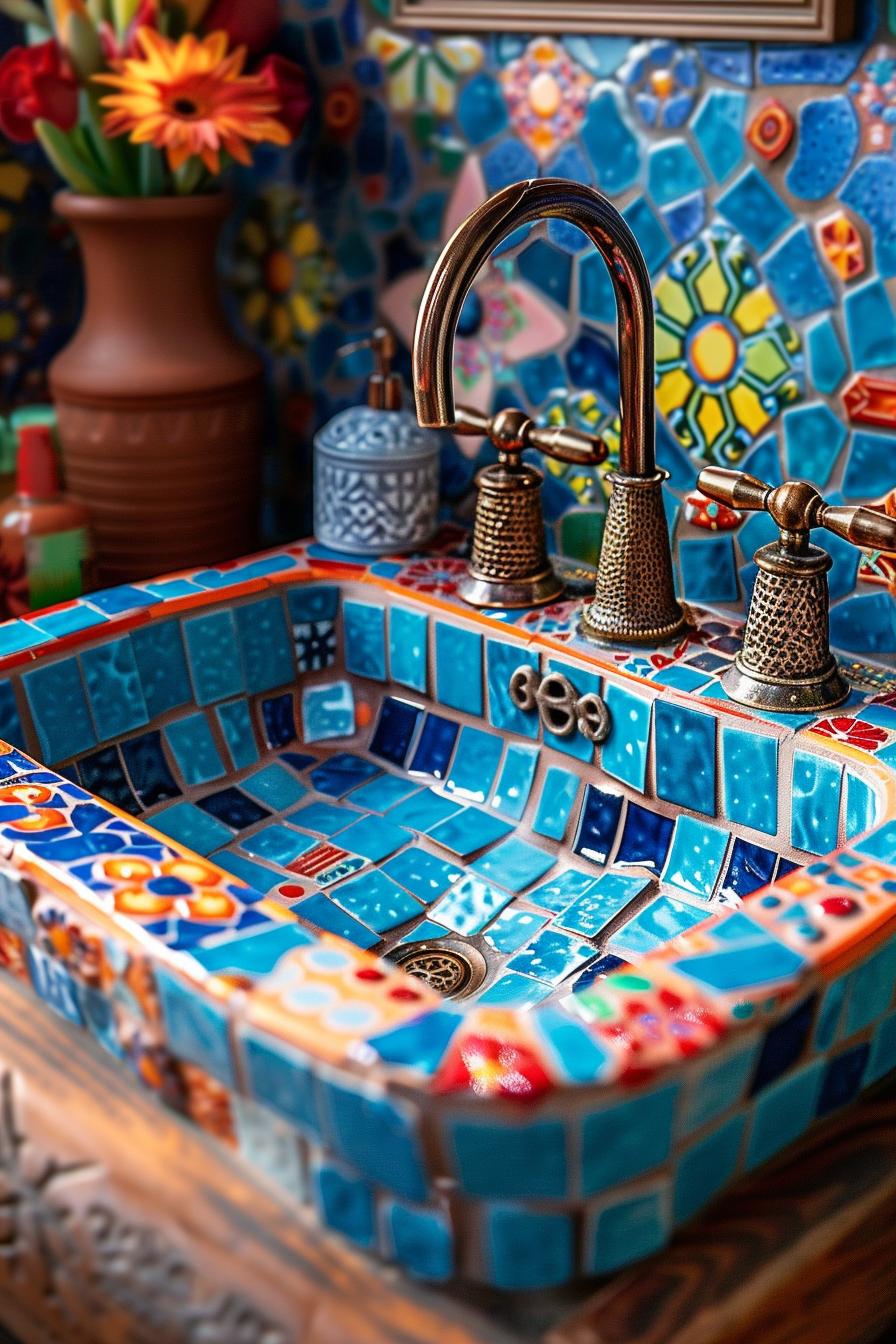 15 beautiful bathroom -guideline designs to improve your room 18 7. Mediterranean mosaic inspiration-1