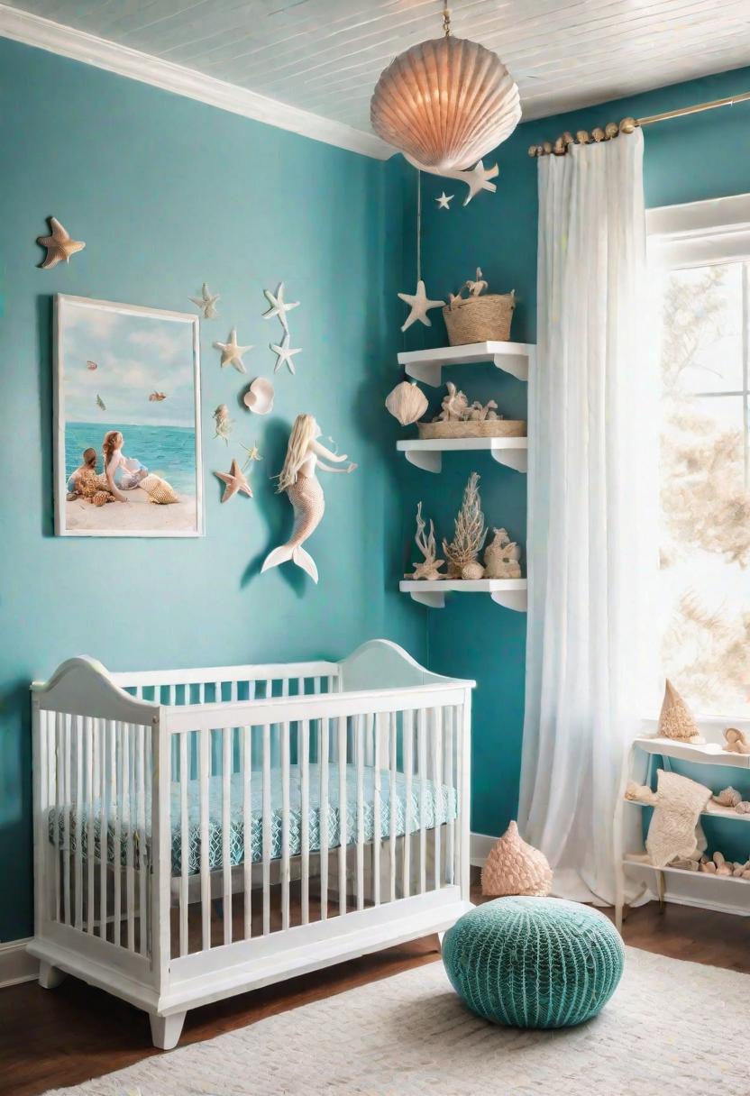 33 Enchanting Girl Nursery Ideas: Chic Decor for Her First Room 6 2. Mermaid Nursery Decor Ideas-0