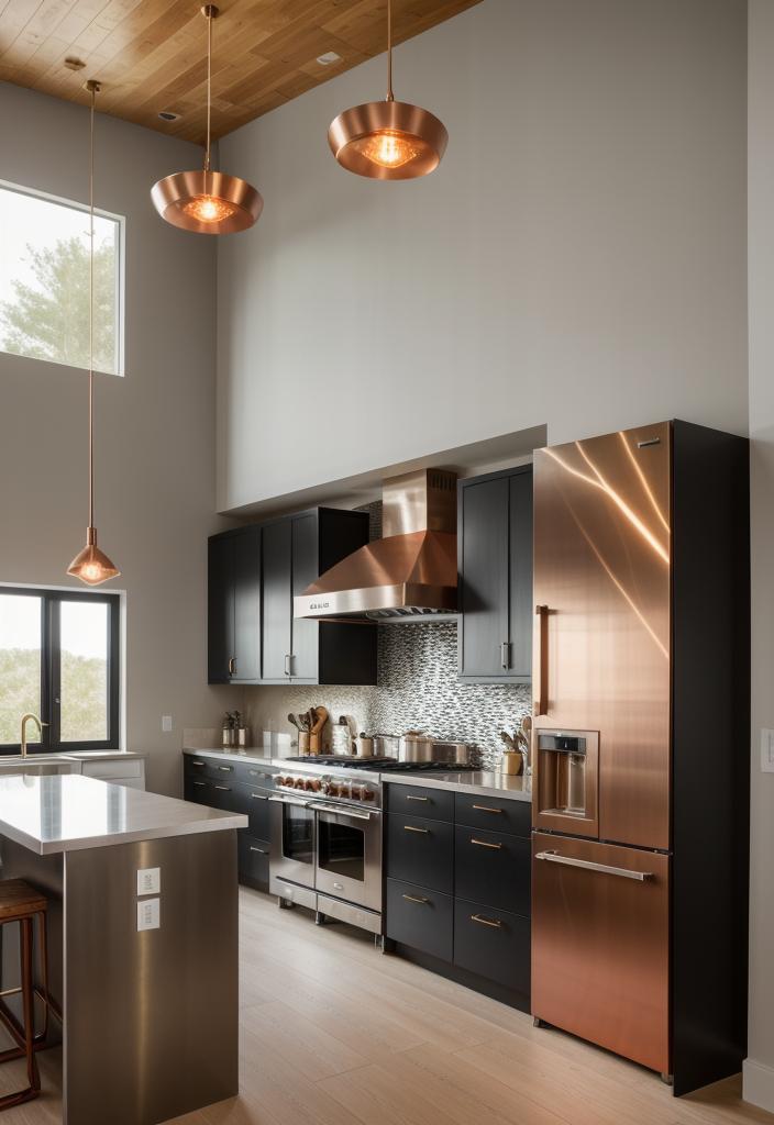 39 Cutting-Edge Modern Kitchen Design Ideas: Contemporary Style 31 24. Metal Mix in Kitchen Design-0