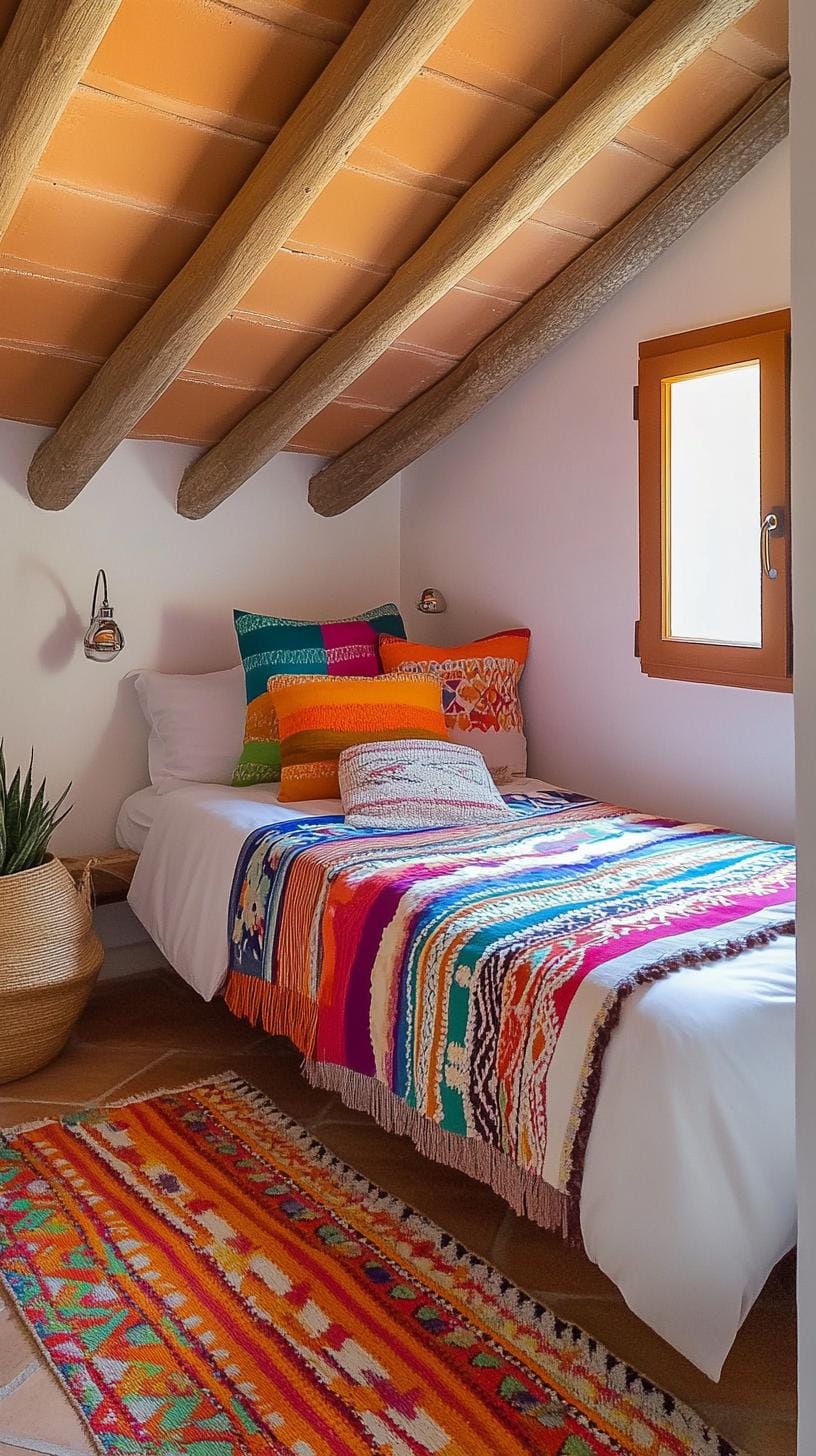 20 super cozy small roof tree bedroom ideas today 62 to explore 62 20. Mexican fiesta escape with bold, bright colors, terracotta pots and traditional ceramic 1-1