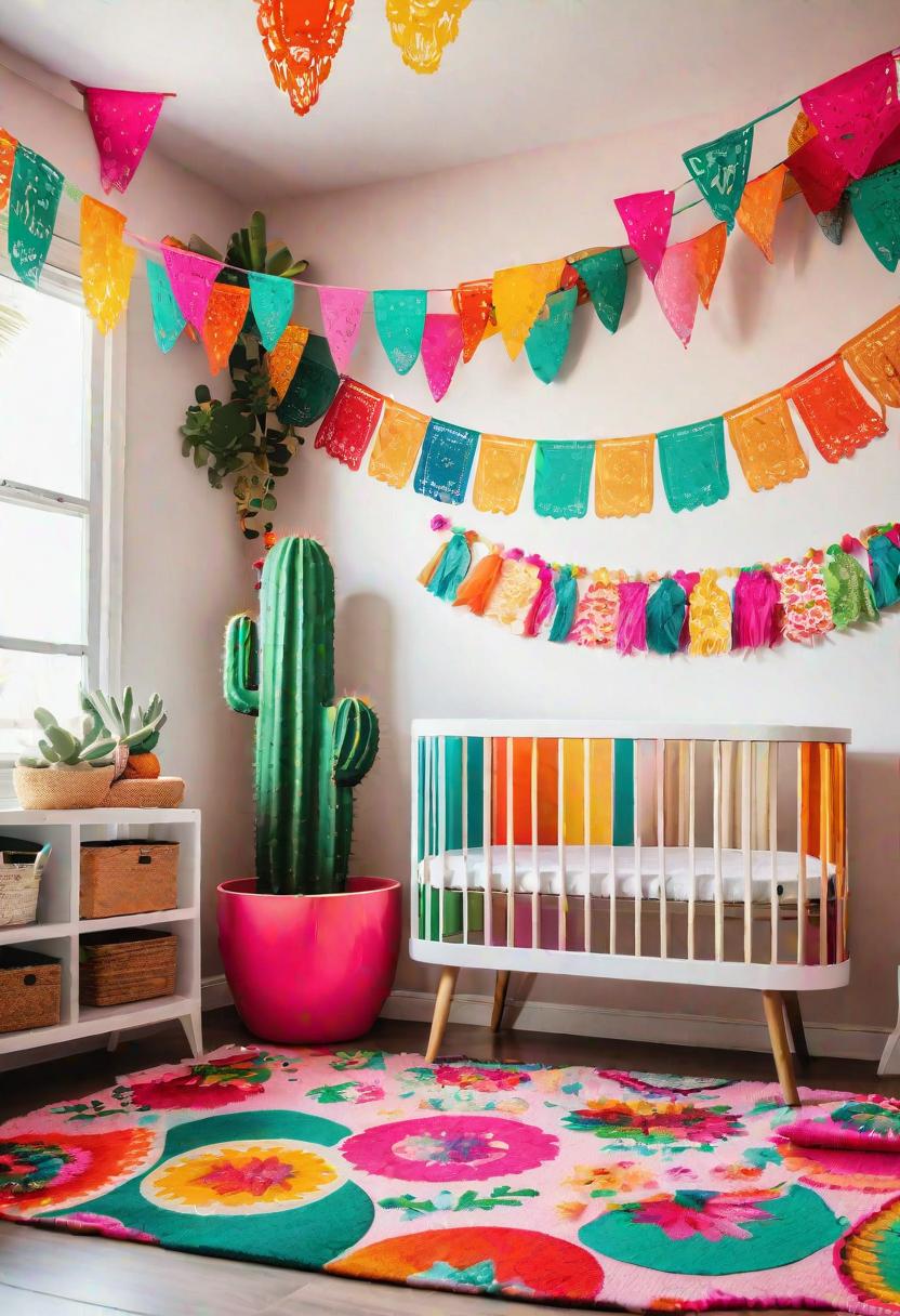 61 Dreamy Nursery Room Inspirations: From Cozy Corners to Whimsical Themes 48 29. Mexican Fiesta Nursery Inspiration-0